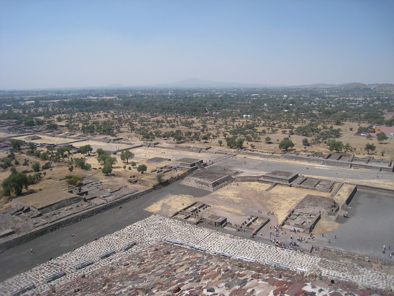 Mexico Pyramids - Mexico City 2009 0515.jpg - A trip to the Teotihuacan area of Mexico to visit the pyramids. A vast complex and a great climb to the top. This was followed by lunch in a cave, then a visit to the historical center of Mexico City. March 2009.